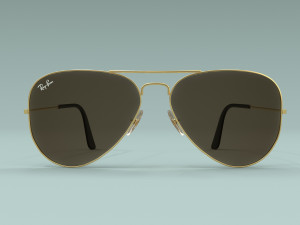 Ray Ban Aviator Classic Sunglasses 3D 모델