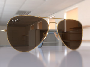 Ray Ban Aviator Classic Sunglasses 3D 모델