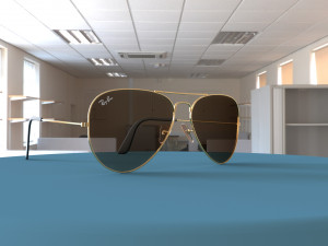 Ray Ban Aviator Classic Sunglasses 3D 모델