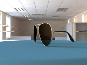Ray Ban Aviator Classic Sunglasses 3D 모델