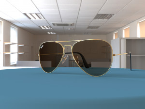 Ray Ban Aviator Classic Sunglasses 3D 모델