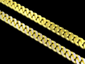 Iced Cuban Link Chain 3D 模型