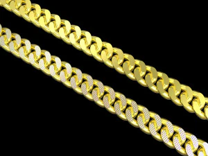 Rantai Tautan Es Kuba Model 3D