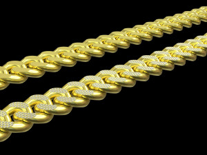 Iced Cuban Link Chain Modelo 3D