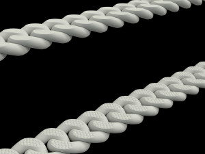 Iced Cuban Link Chain Modelo 3D
