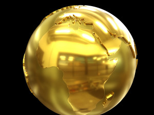 World Globe Gold 3D 模型