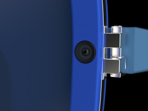 Smart Glasses Square Blue Frame 3Dモデル