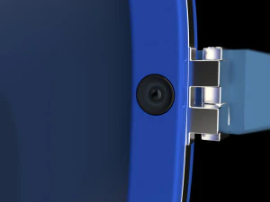 Smart Glasses Square Blue Frame 3D Model