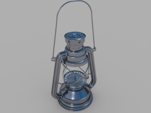Oil Lamp Old 3D Model