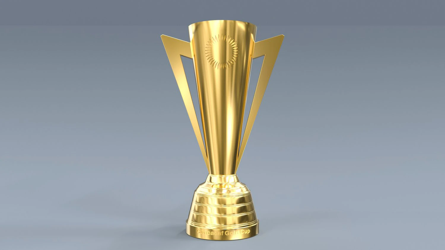 Gold Cup Concacaf Trophy 3D Model .c4d .max .obj .3ds .fbx .stl .blend 