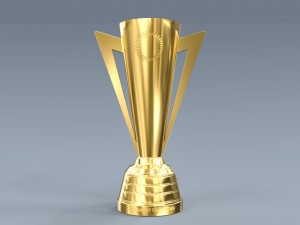 Gold Cup Concacaf Trophy 3D Models