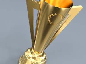 Gold Cup Concacaf Trophy 3D Модель