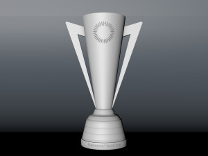 Gold Cup Concacaf Trophy 3D Модель