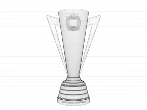 Gold Cup Concacaf Trophy 3D Модель