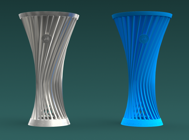 UEFA Europa Conference League Trophy 3D Model .c4d .max .obj .3ds .fbx .stl .blend 