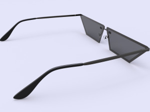Flat lens Sunglasses For Women 3D Model