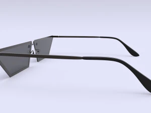 Flat lens Sunglasses For Women 3D Model