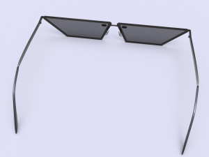 Flat lens Sunglasses For Women 3D Model
