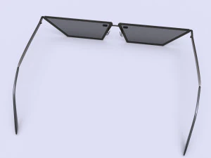 Flat lens Sunglasses For Women 3D Model