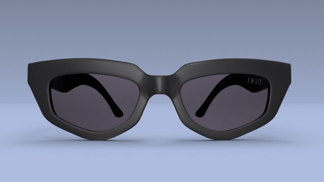 Dezi Square sunglasses women 3D Модель .c4d .max .obj .3ds .fbx .stl .blend 