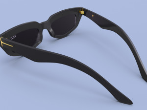 Dezi Square sunglasses women 3D Модель