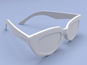 Dezi Square sunglasses women 3D Модель