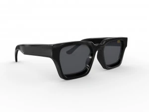 Kare &Ccedil;er&ccedil;eve G&uuml;neş G&ouml;zl&uuml;ğ&uuml; 3D Model