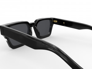 Square Frame Sunglasses 3D मॉडल