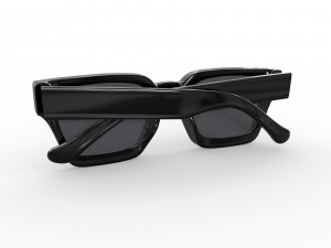 Square Frame Sunglasses 3D मॉडल