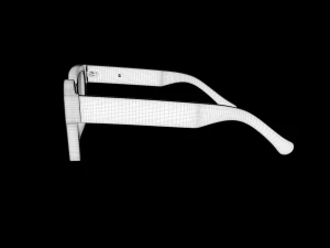 Kare &Ccedil;er&ccedil;eve G&uuml;neş G&ouml;zl&uuml;ğ&uuml; 3D Model