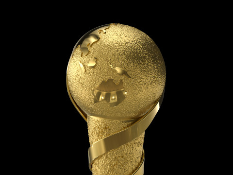 Confederations Cup Trophy 3D Model