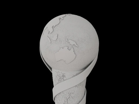 Confederations Cup Trophy 3D Model