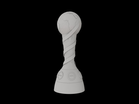 Confederations Cup Trophy 3D Model