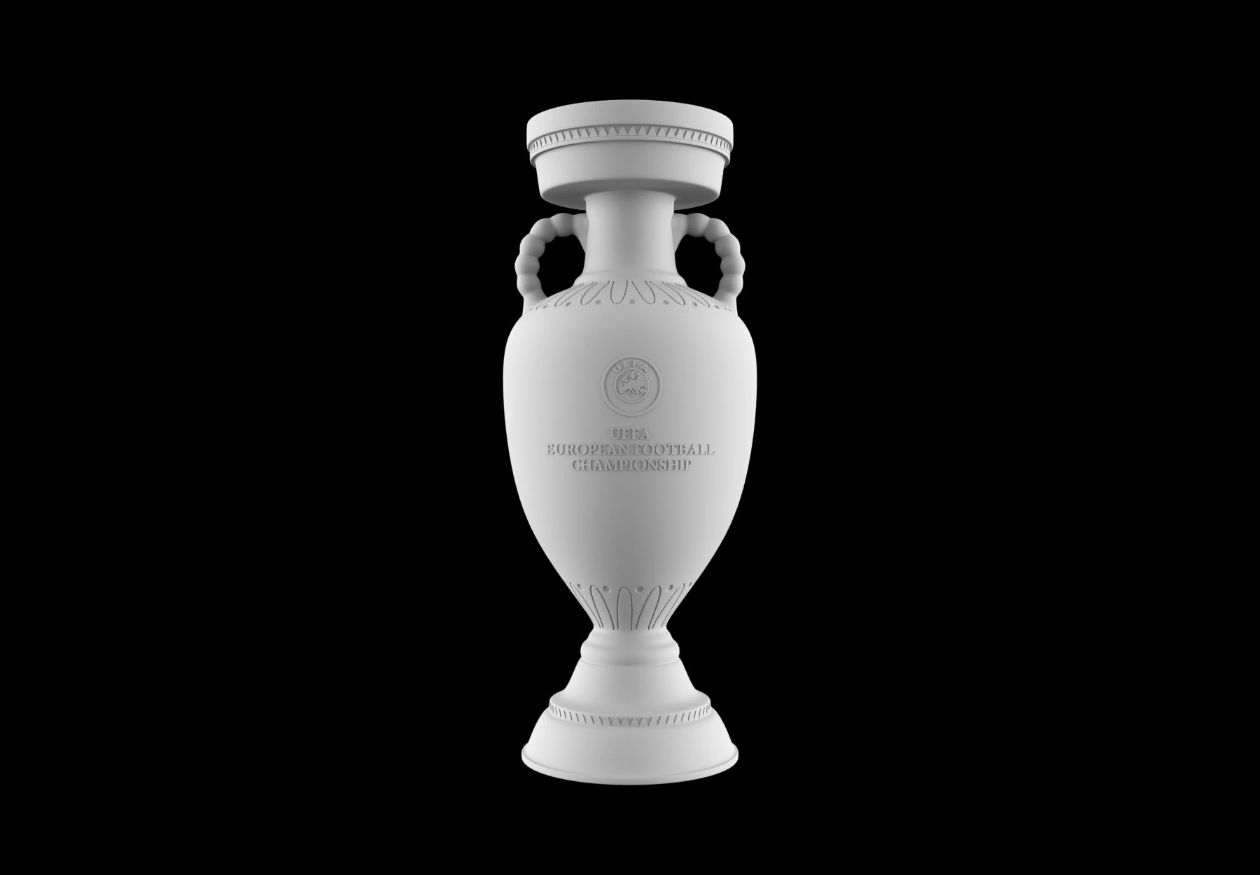 Euro 2024 Trophy Cup 3D Model .c4d .max .obj .3ds .fbx .stl .blend 