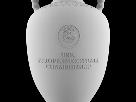 Euro 2024 Trophy Cup 3D Model