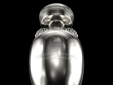 Euro 2024 Trophy Cup 3D Model