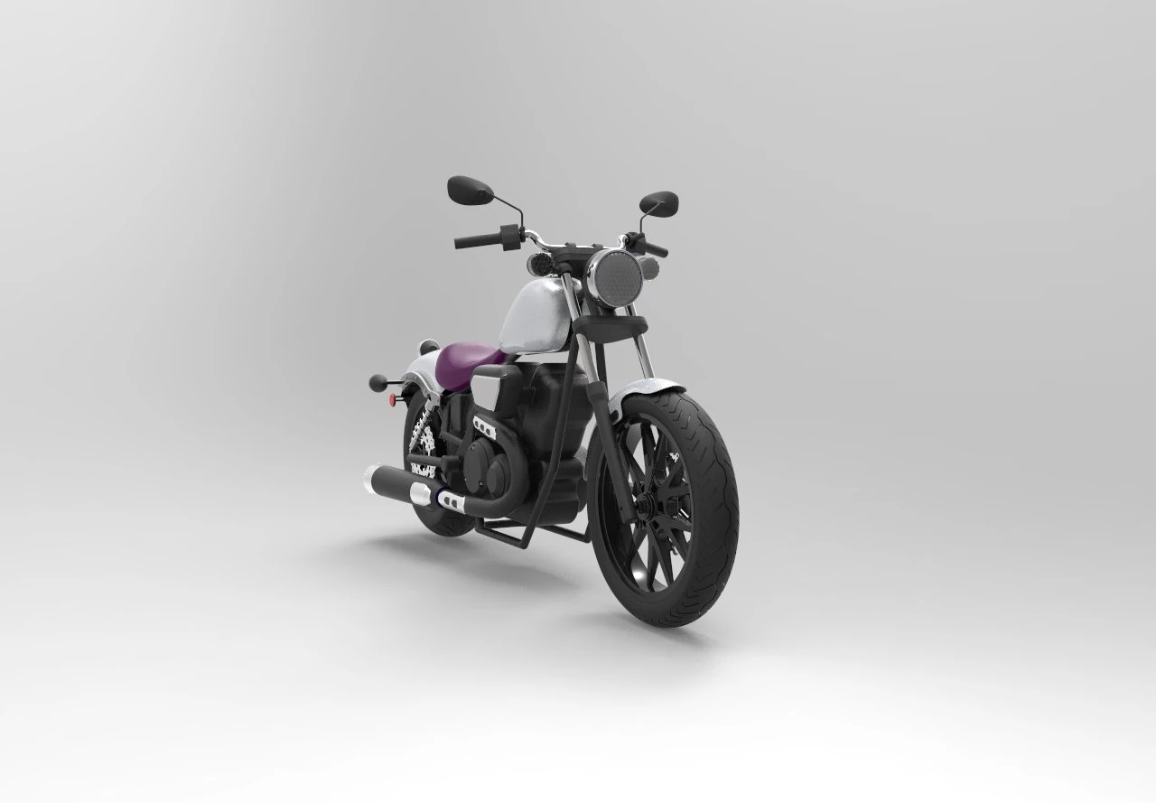 Yamaha Bolt R-Spec - Motorcycle 3D Model .c4d .max .obj .3ds .fbx .stl .blend