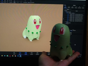 Pokemon Chikorita Flowerpot 3D Print Model