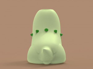 Pokemon Chikorita Flowerpot 3D Print Model