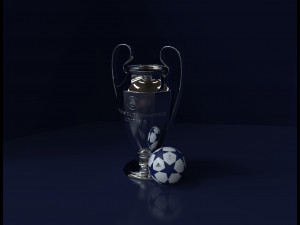 Champions League UEFA Trophy - SolidWorks and Keyshot Modèle 3D