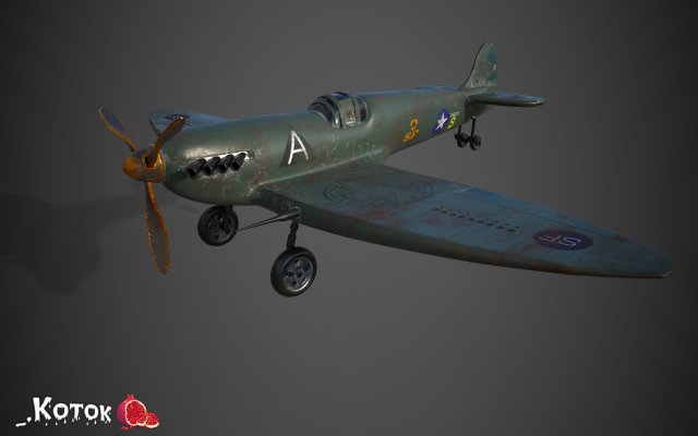 Spitfire Modèle 3D .c4d .max .obj .3ds .fbx .stl .blend 