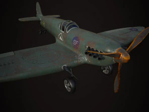 Spitfire Modello 3D