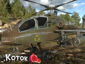 Apache AH-733 3D Model