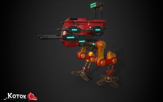 AssaultMech Modelo 3D .c4d .max .obj .3ds .fbx .stl .blend 