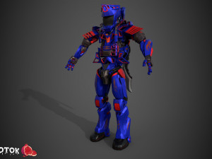 Warrior Robot 3D Model