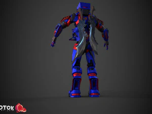 Warrior Robot 3D Model