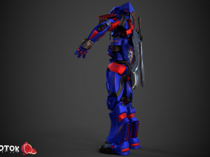 Warrior Robot Modelo 3D