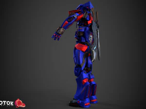 Warrior Robot 3D Model