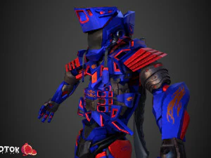 Warrior Robot 3D Model