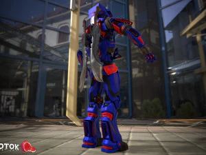 Warrior Robot 3D Model